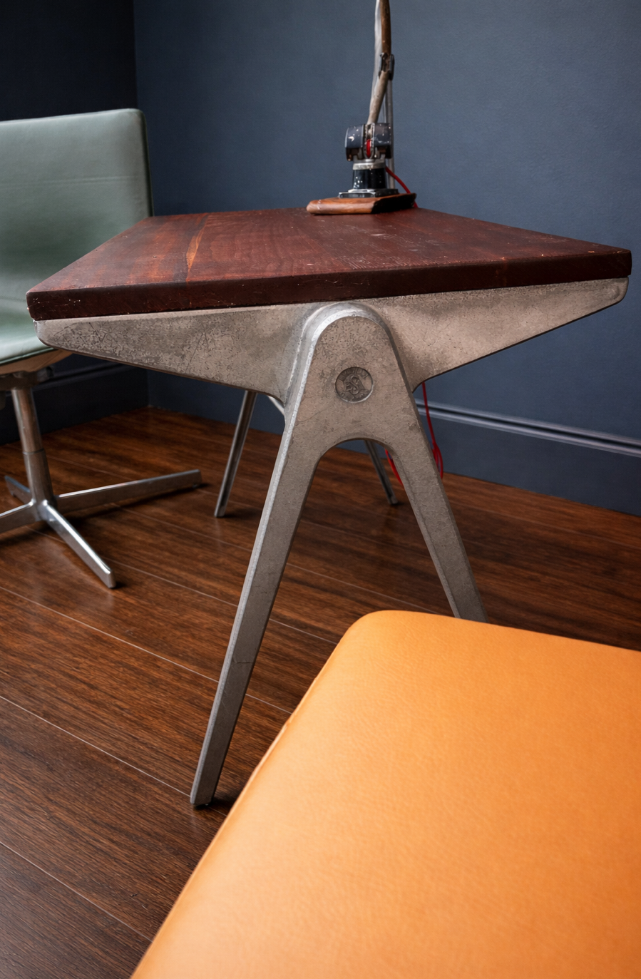 1950s James Leonard ESA Iroko School Table