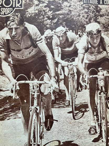 Vintage Cycling Print - Fausto Coppi  1953 Alpe d’Huez