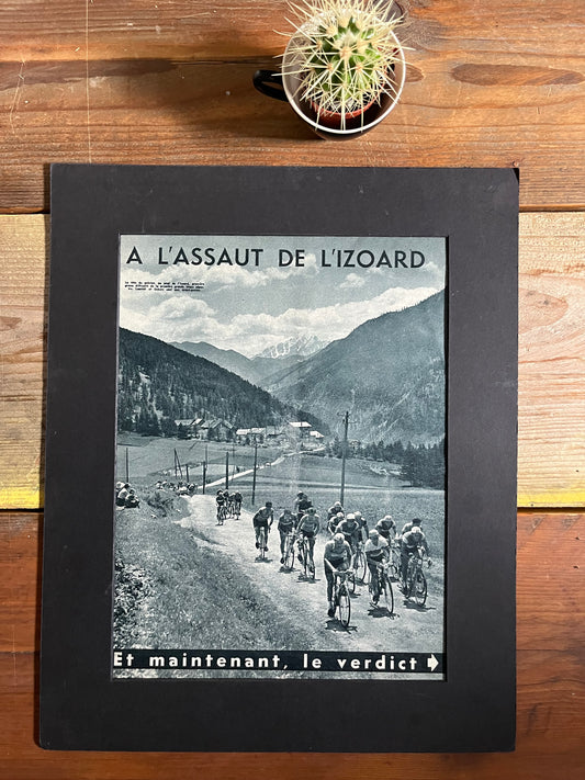 Tour de France Col d’Izoard vintage tour de france poster 1960s
