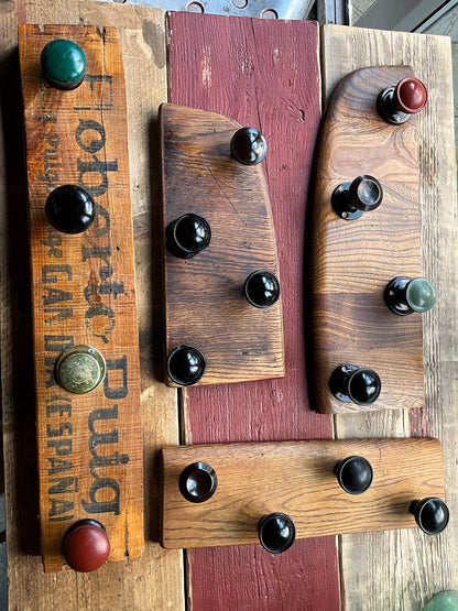 Reclaimed elm Doorknob coat hanger