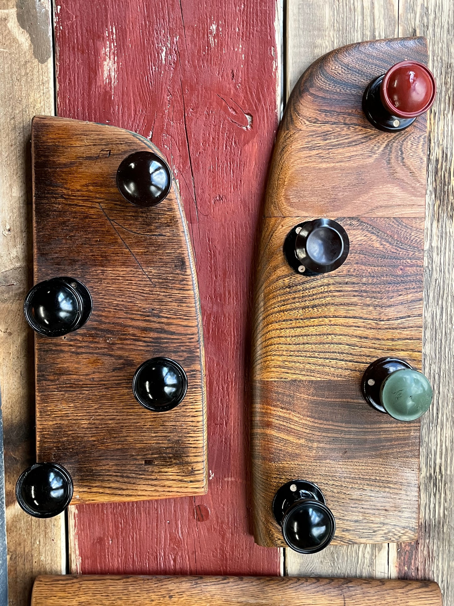 Reclaimed elm Doorknob coat hanger