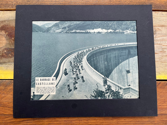 Vintage Cycling Tour de France, Barrage de Castellane Original 1957