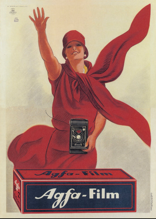 Agfa film advertising poster c1920s