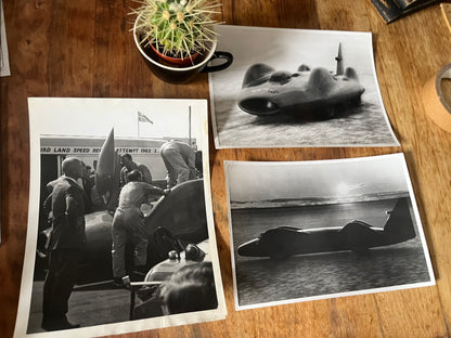 Original press photographs Bluebird 1963 Donald Campbell