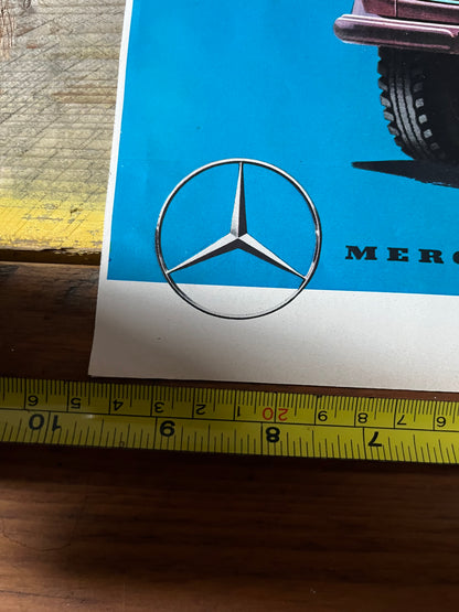 Mercedes truck vintage poster 1960