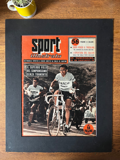 Vintage Cycling Print - Fausto Coppi 1953 Giro D’Italia