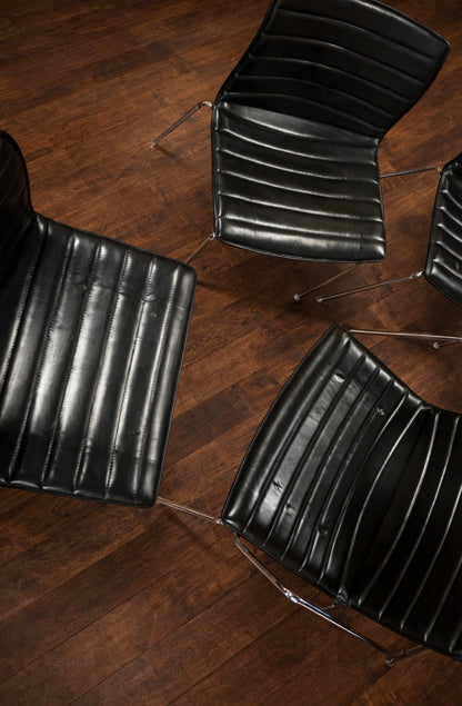 ARPER CATIFA 53 CHAIR STUDIO / OFFICE Black leather