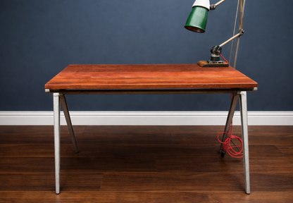 1950s James Leonard ESA Iroko School Table