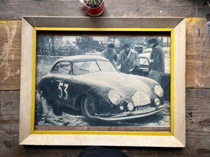 Porsche 356 Rallye Maroc 1950 poster