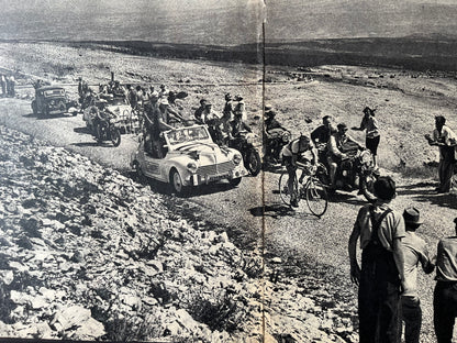 Mont Ventoux vintage cycling print 1951 Louison Bobet