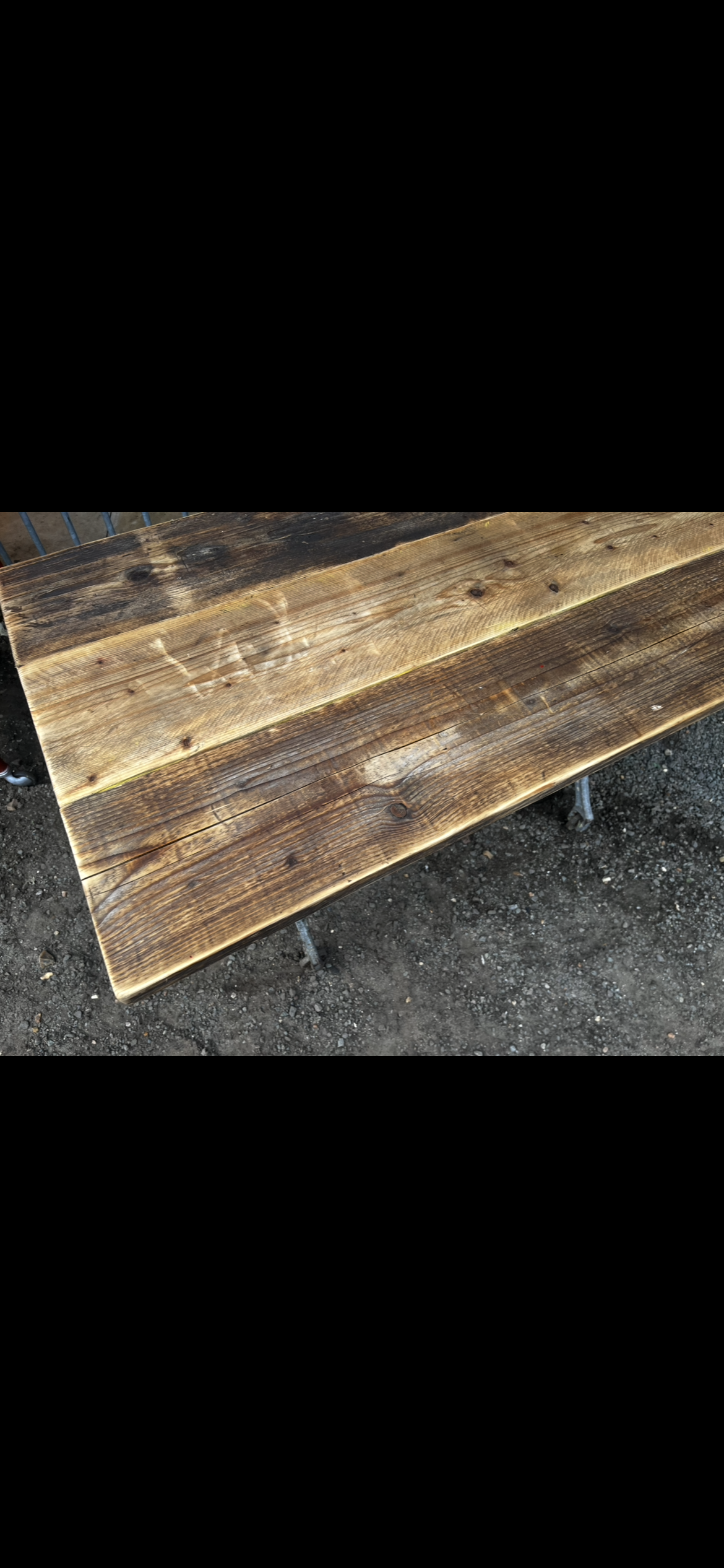 Industrial desk / table - Original with reclaimed top.