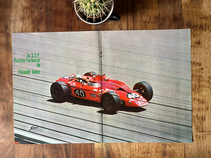 Vintage car print Parnelli Jones Stp Turbo car 1967