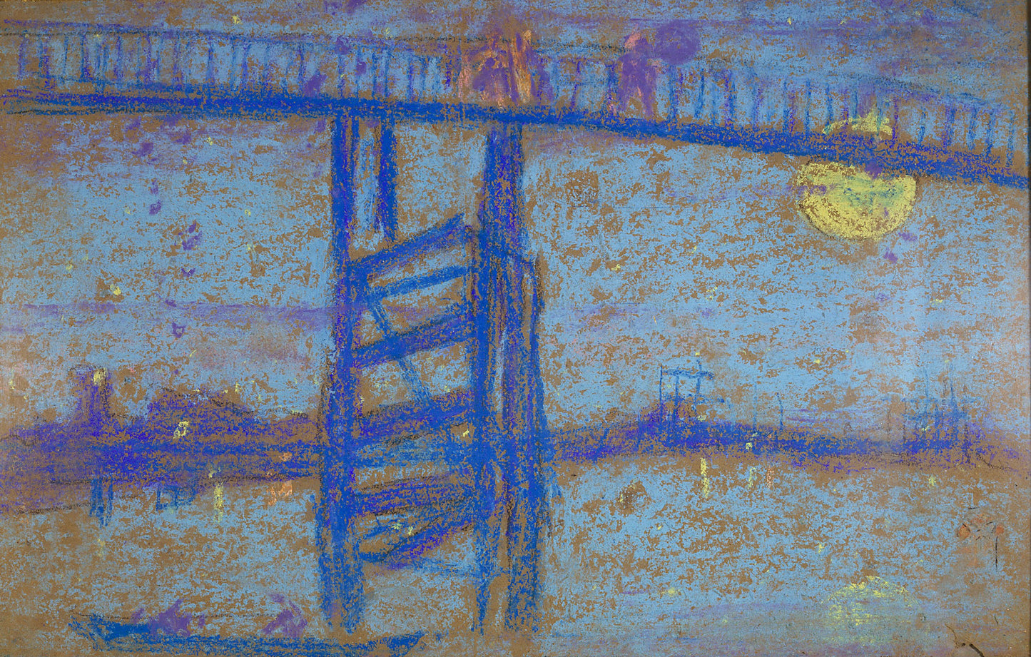 Battersea Bridge- James Mcneil Whistler vintage poster c1872
