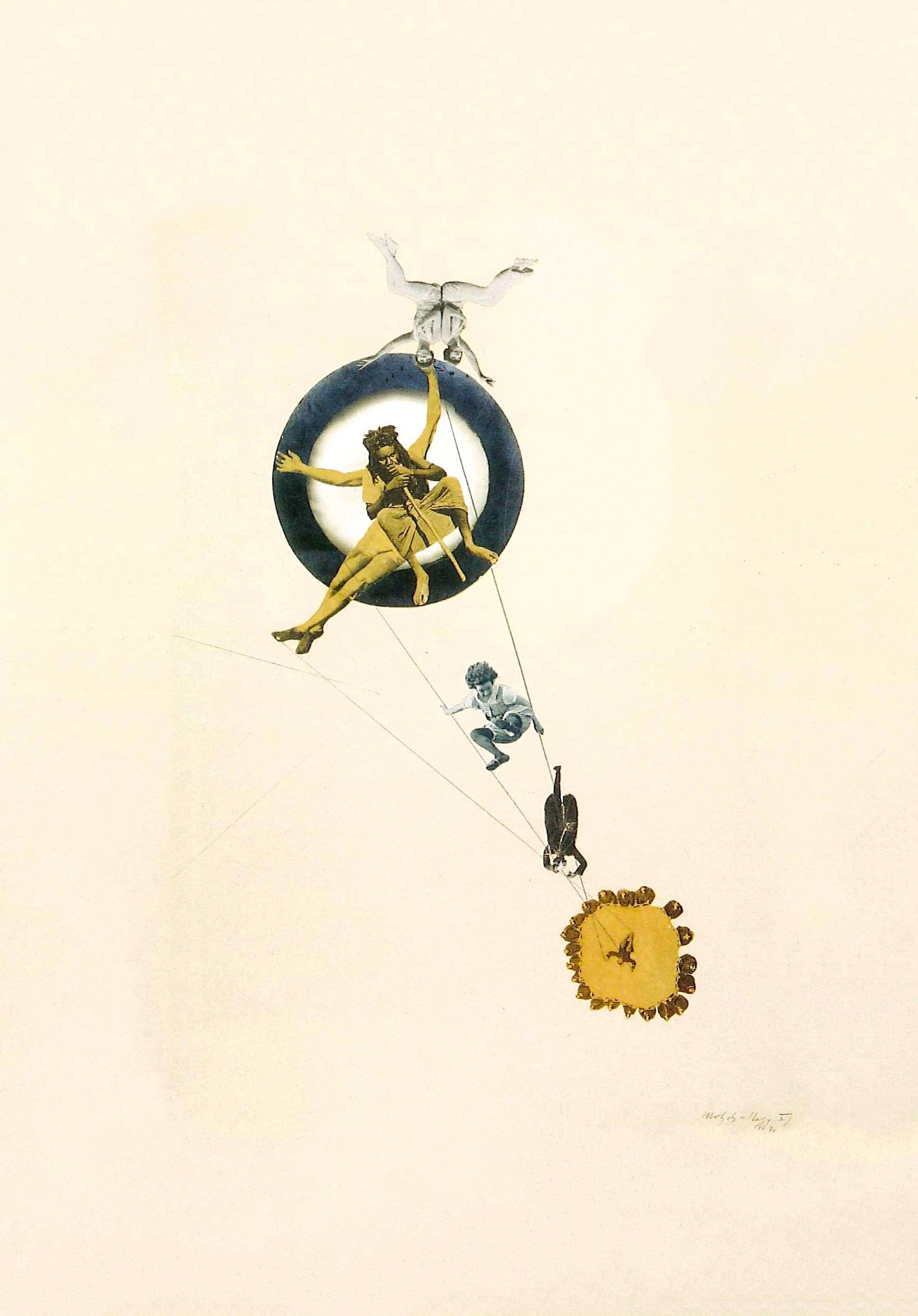 Bauhaus poster - Laszlo Moholy Nagy Behind Back of God, Between Heaven and Earth