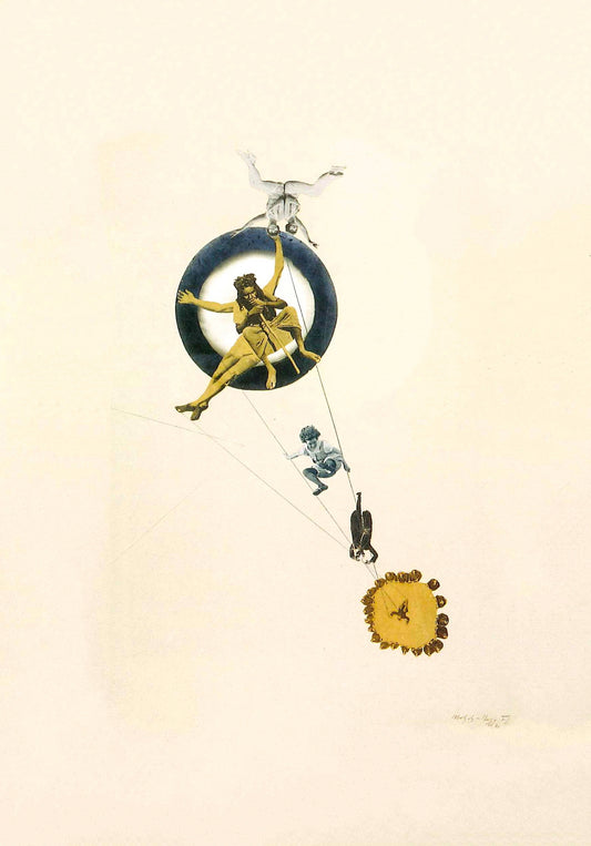 Bauhaus poster - Laszlo Moholy Nagy Behind Back of God, Between Heaven and Earth