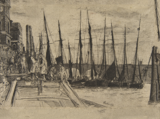 Billingsgate - James Mcneil Whistler poster c1859