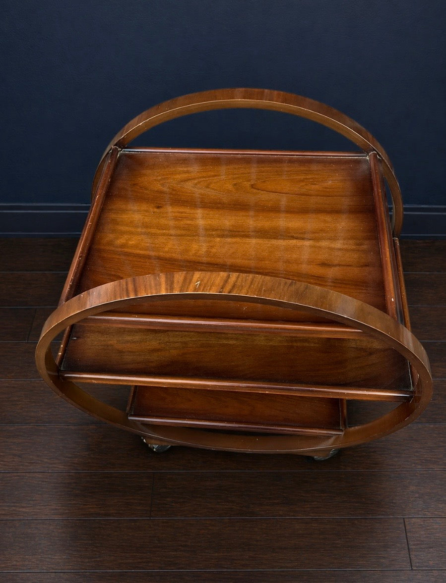 Art Deco era drinks trolley