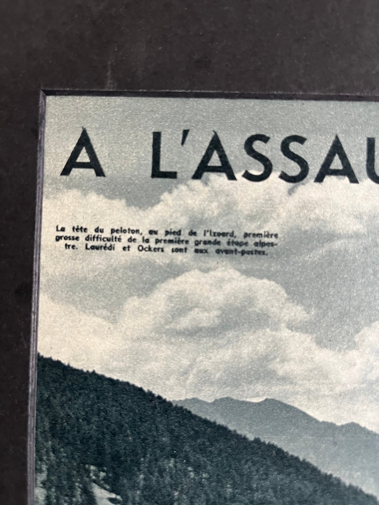 Tour de France Col d’Izoard vintage tour de france poster 1960s