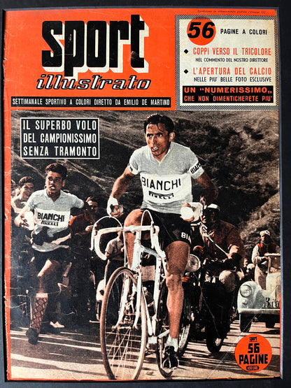 Vintage Cycling Print - Fausto Coppi 1953 Giro D’Italia