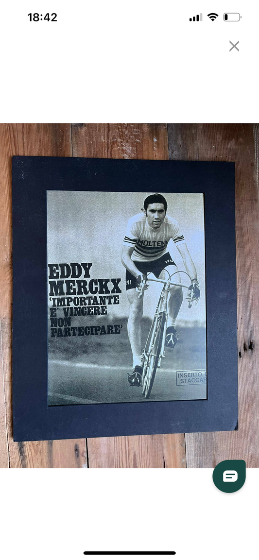 Eddy Merckx 1972 Molteni poster