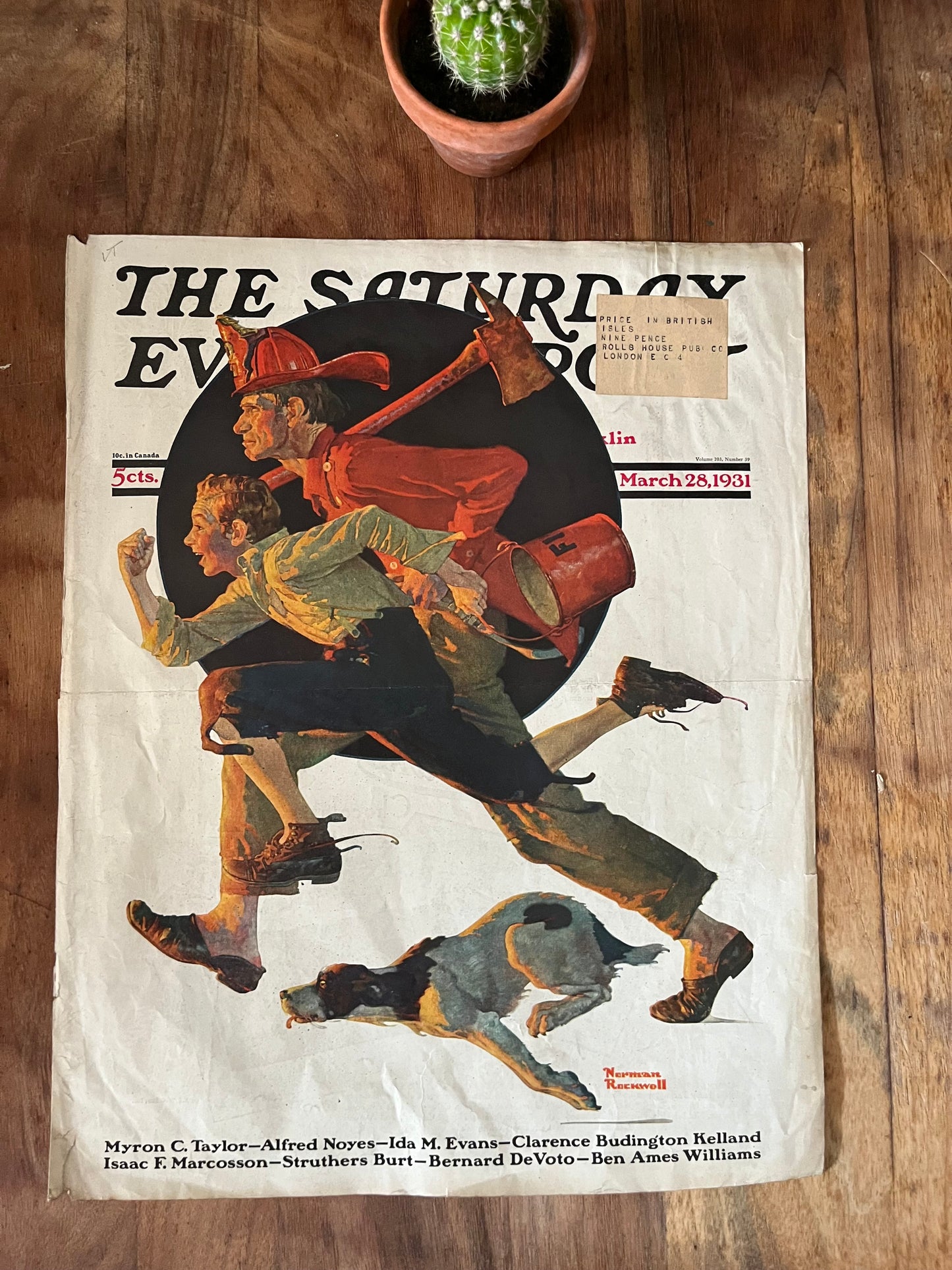 Norman Rockwell - Saturday evening post 1931 original magazine cover