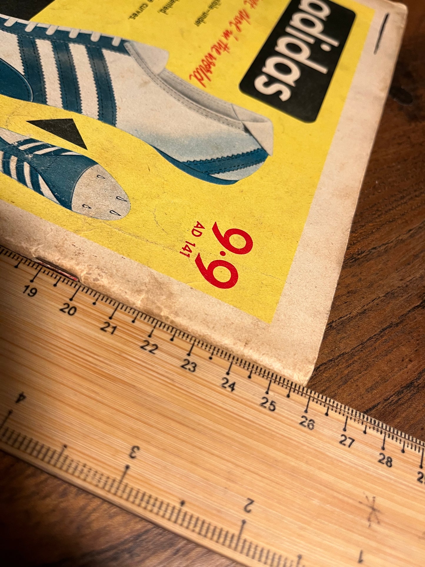 Vintage Adidas sports shoes advertisement 1962