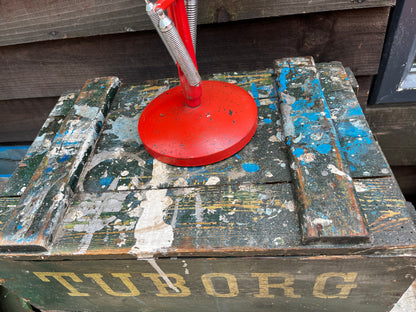 Tuborg Danish beer crate with lid c1950s
