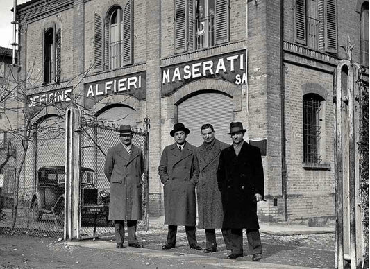 Maserati factory vintage print 1934