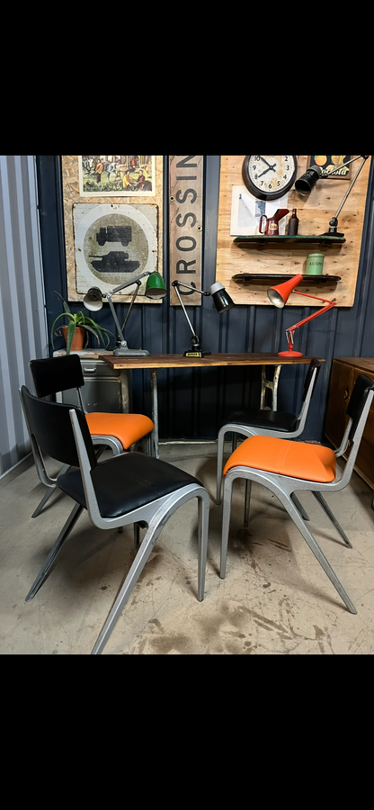 Esavian stacking chairs by James Leonard for ESA set of four