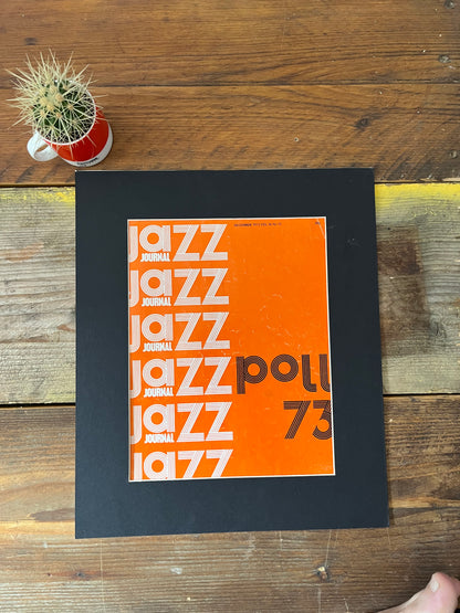Jazz magazine original cover artwork 1973
