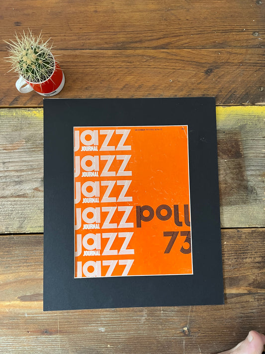 Jazz magazine original cover artwork 1973