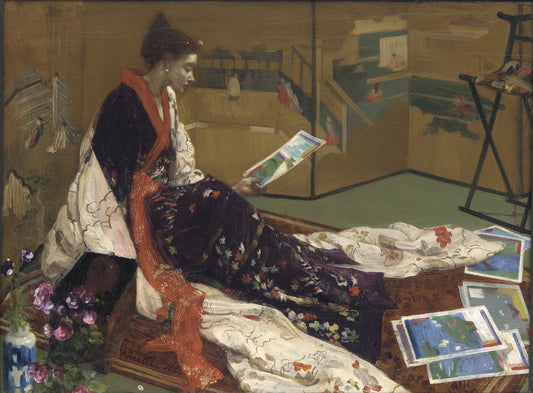 Caprice in Purple and Gold - James Mcneil Whistler vintage poster c1864