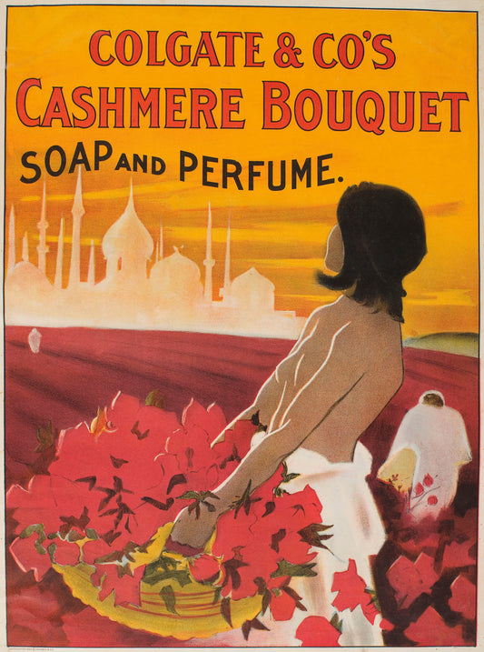 Colgate & co  Cashmere bouquet vintage poster c1897