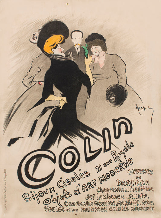 Colin Bijoux ciseles art vintage poster c1903 Leonetto Cappiello