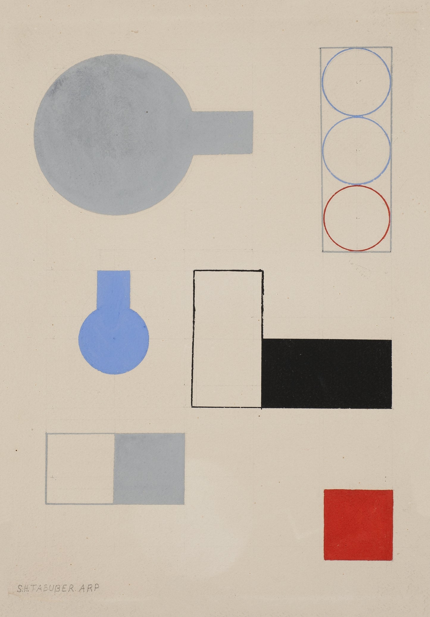 Bauhaus poster- Composition 1931 László Moholy-Nagy