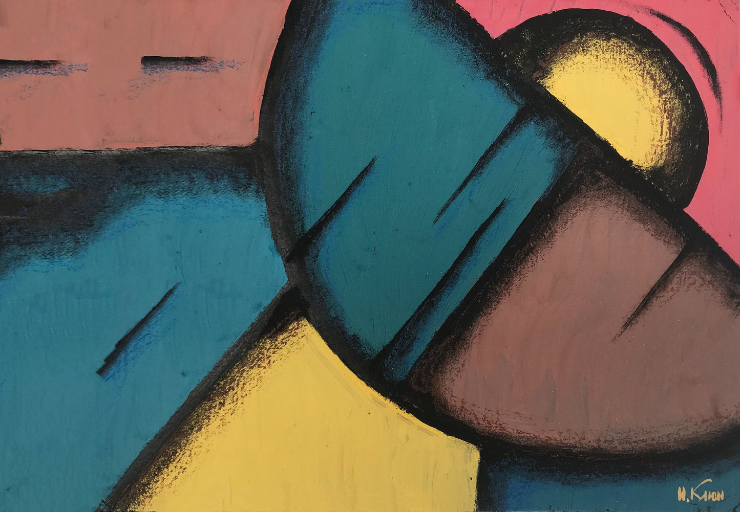 Ivan Kliun,  Cubist painting II 1920s poster