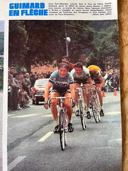 Vintage cycling print 1972 Eddy Merckx