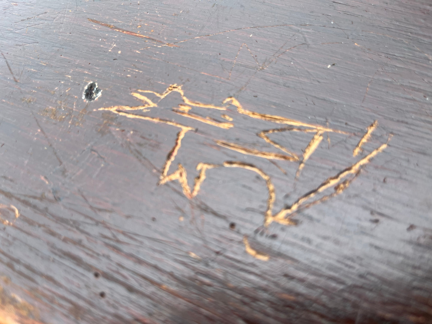 Iroko science lab table / desk from Smithdon school brutalist design c1954