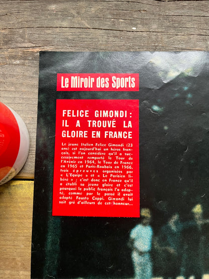 Felice Gimondi vintage cycling poster - 1966