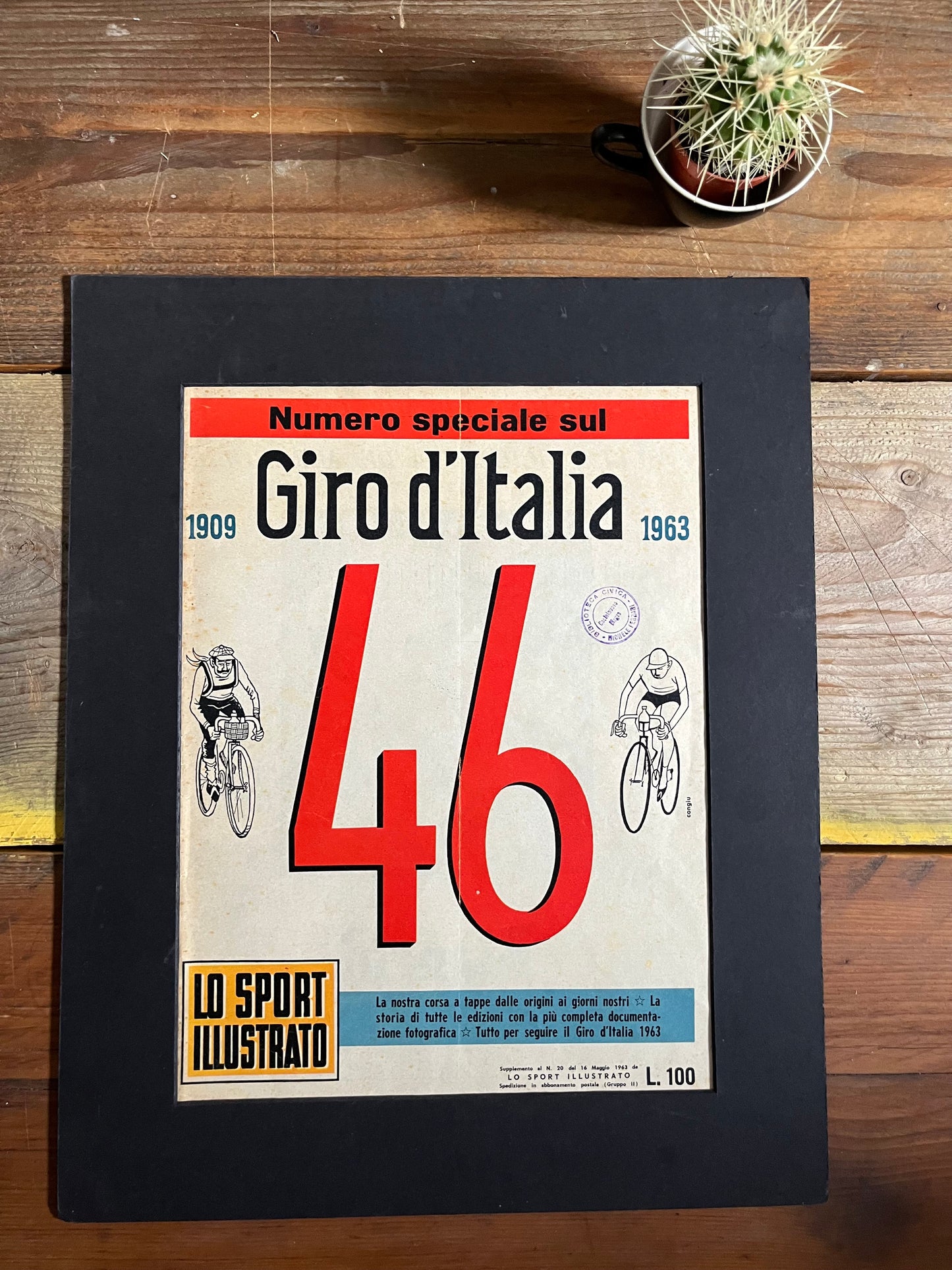 Giro d'italia Magazine original artwork 1963