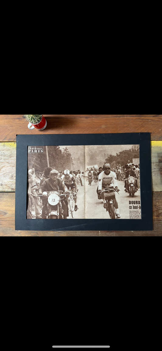 Vintage Cycling Print - 1968 Bordeaux Paris Emile Bodart