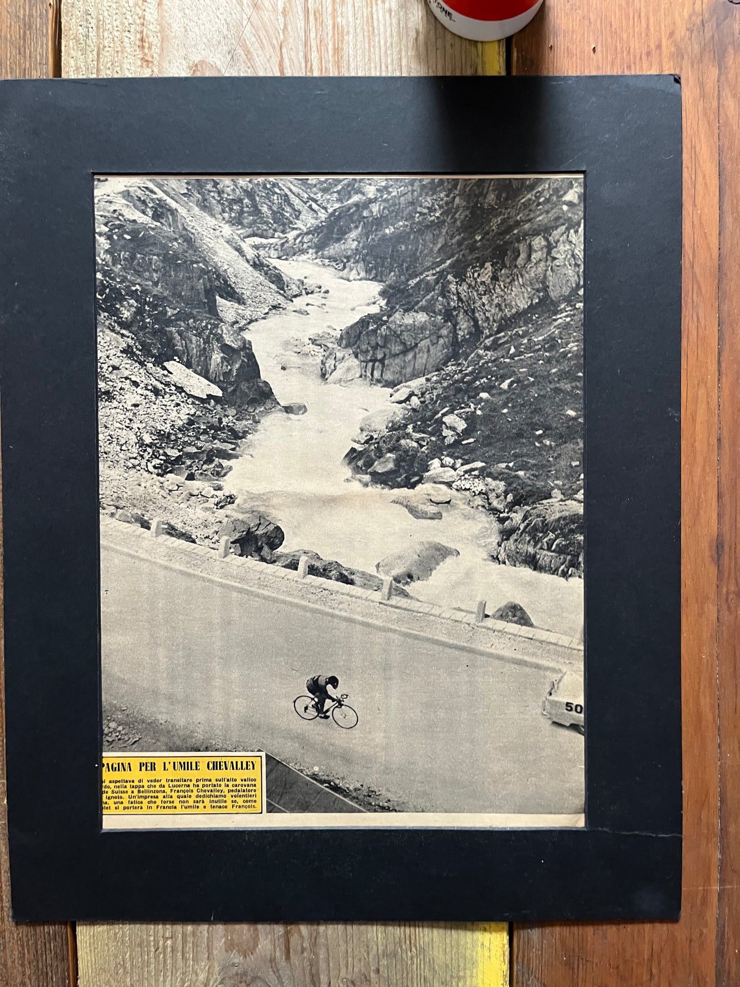 Vintage Tour de France Cycling Print - Original, 1953 Francois Chevalley