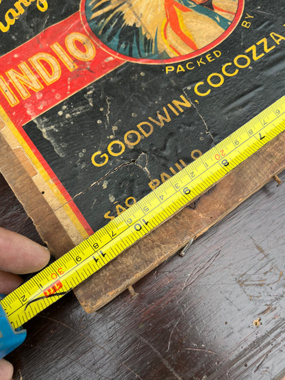 Vintage Orange crate artwork - Indio Brazil