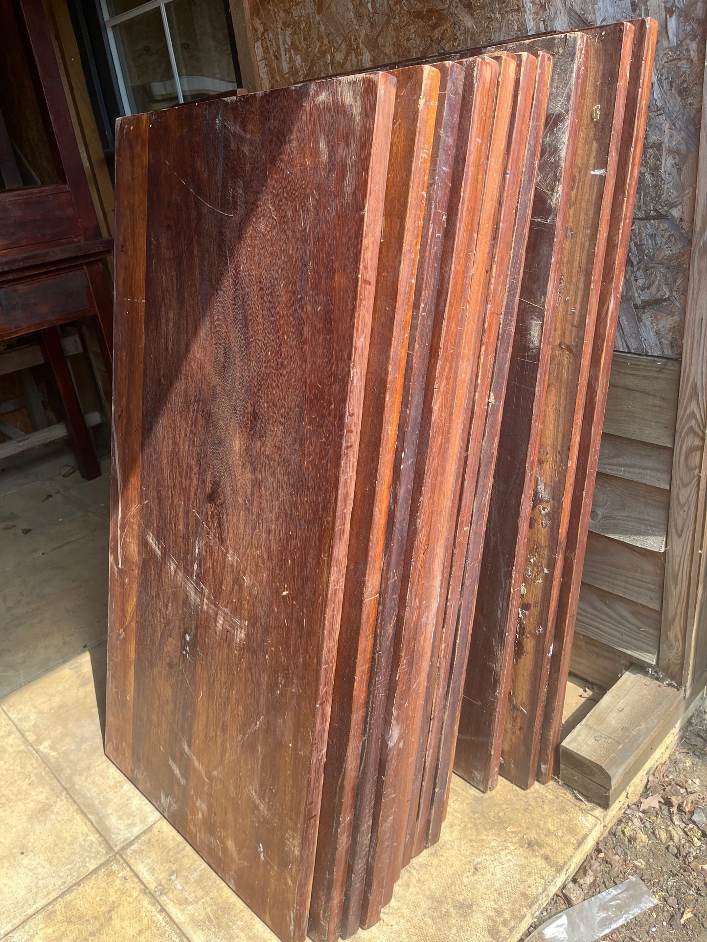 Iroko reclaimed worktop - 12 available