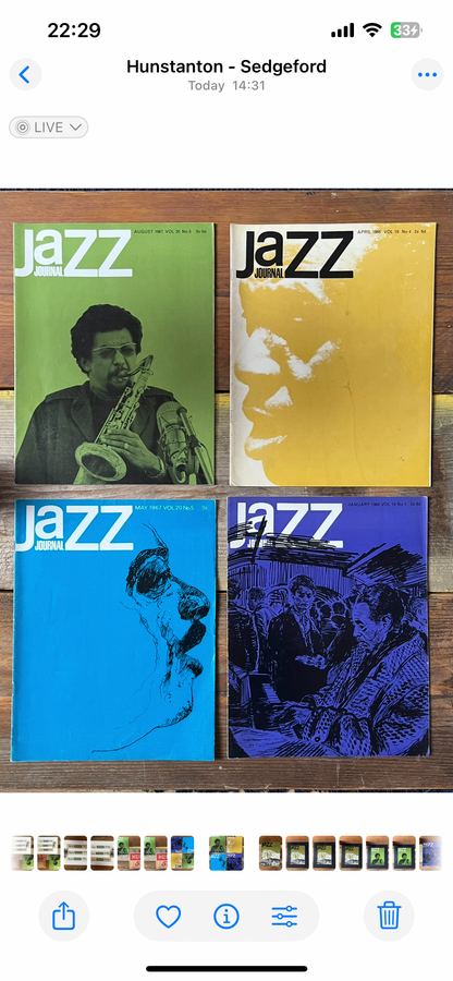 Vintage Jazz Journal Magazine cover Artwork - July 1966