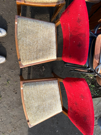 E Gomme G Plan 1950s dining chairs for restoration