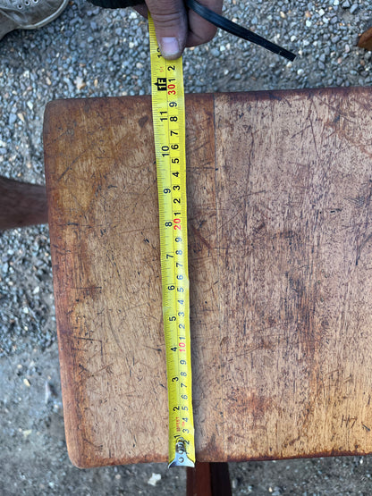 Vintage 1950s wooden School Lab Stool - pair