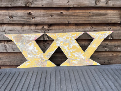 Reclaimed letter W vintage shop lettering