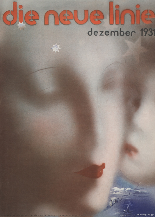 Bauhaus poster Die neue Linie, December 1931 - Laszlo Moholy Nagy