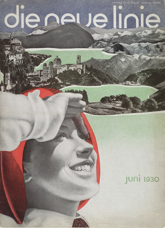 Die Neue Linie - Bauhaus poster June 1930  - Laszlo Moholy Nagy